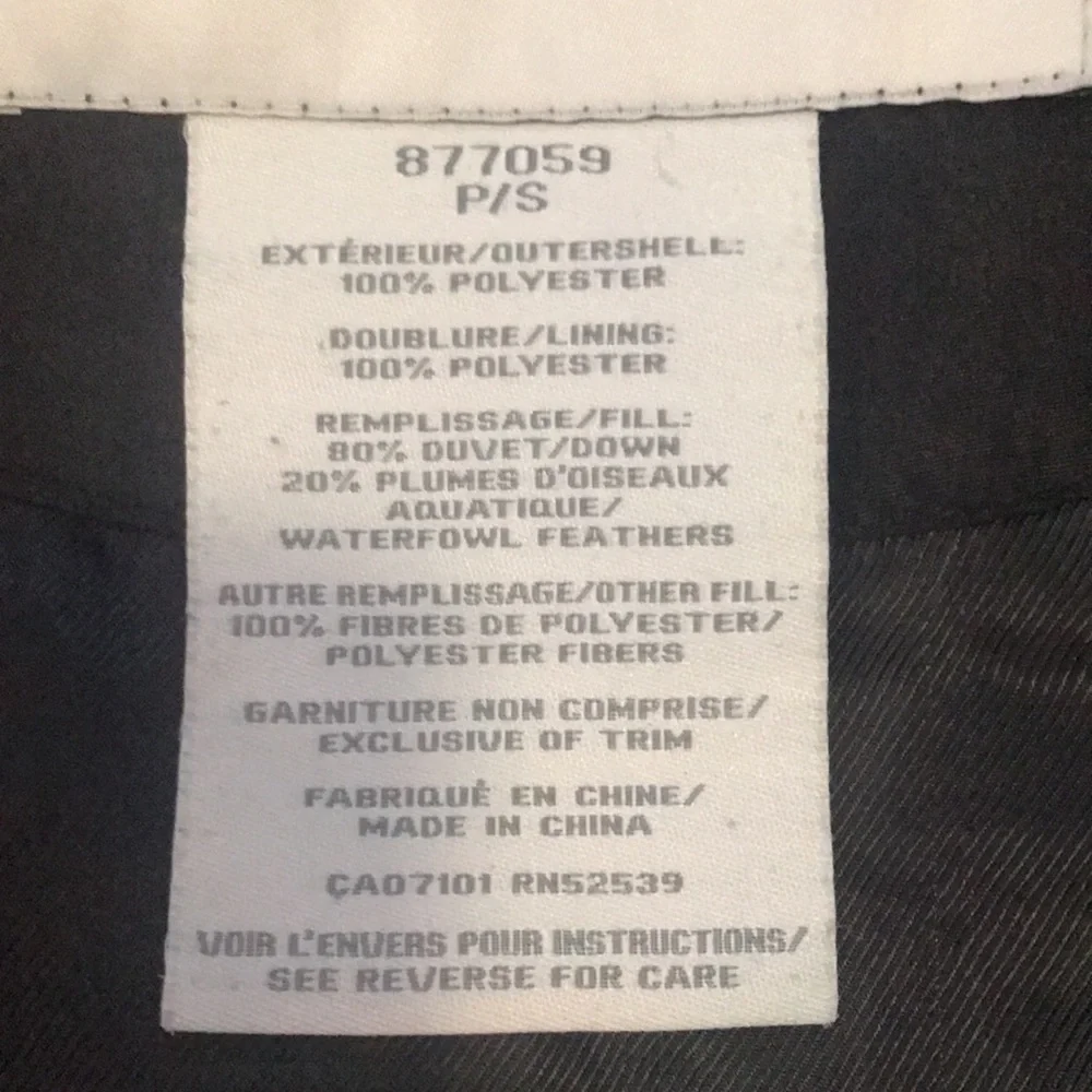 PERRY ELLIS Down Filled Long Black Warm Winter Puffy Parka Coat - Picture 8 of 8